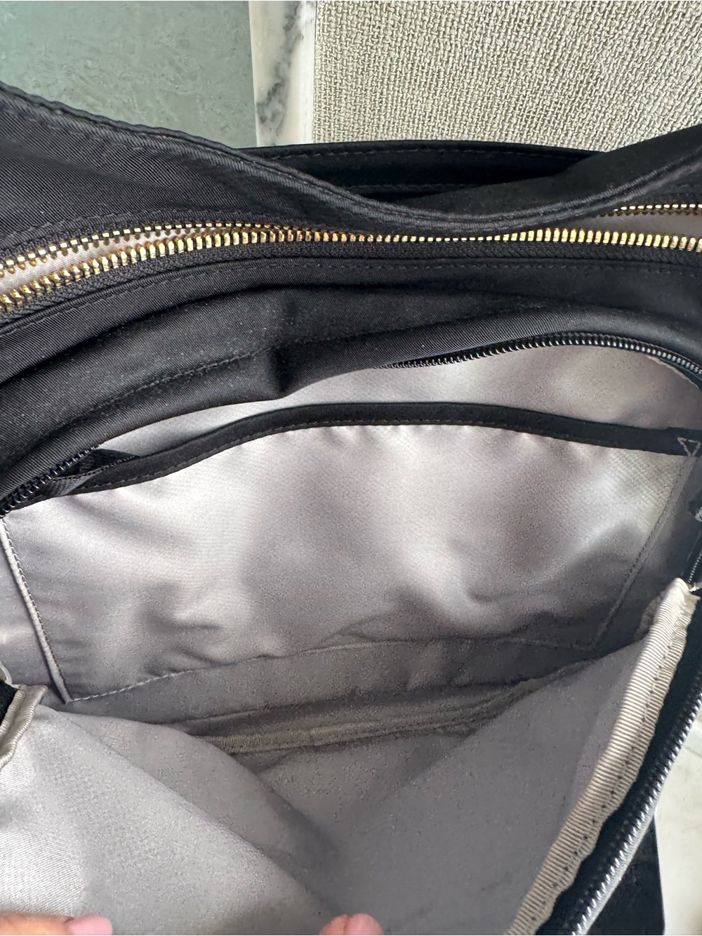 Tumi Black Sutton Crossbody with Gold-Tone Hardware - Picture 9 of 12